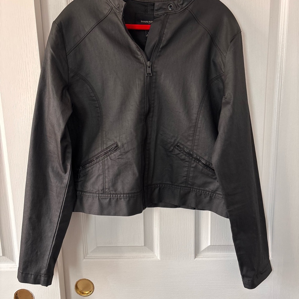 Banana Republic Black Leather Jacket
